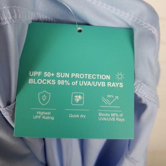 NEW Willit Ulta Soft Wide Leg Capri XL Baby Blue Pull On Lightweight Stretch UPF - Picture 13 of 16